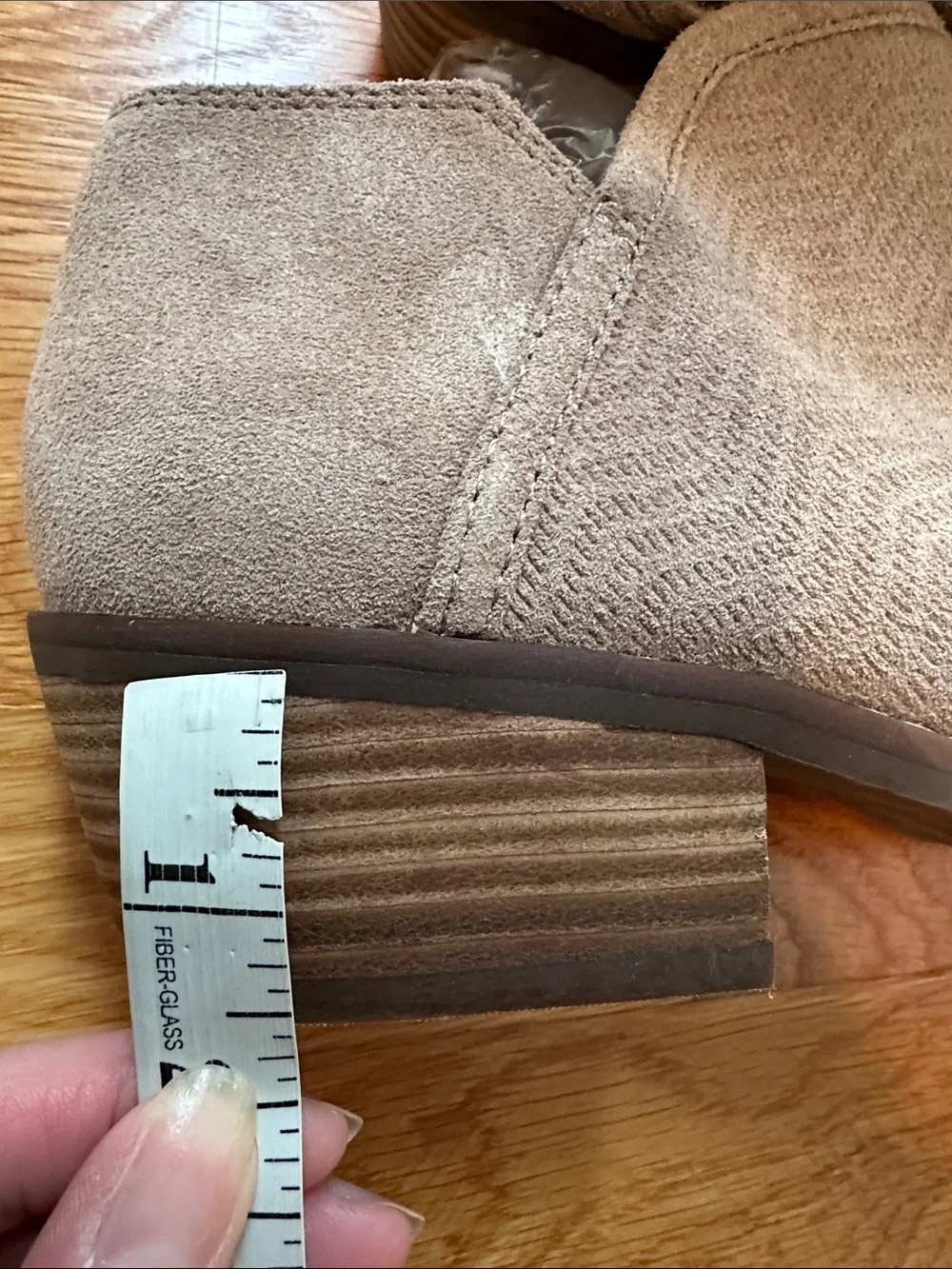 Lucky Brand Tan Suede Ankle Booties size 10; like new suede perforated